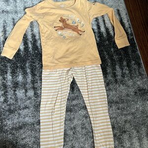 Carter's Yellow and White Pajama Set Soft and Cozy